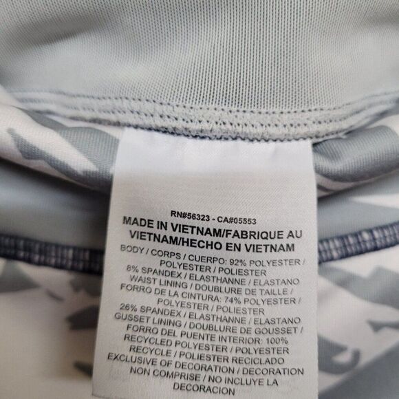 Power Essential Print Running Tight Capri Pure Platinum Palm 872810-043 Womens M - Picture 9 of 13